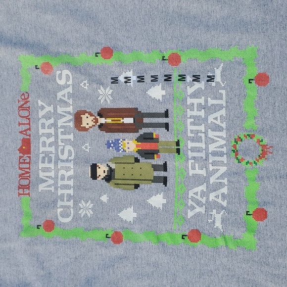NWT Home Alone Merry Christmas Ya Filthy Animal Short Sleeve Graphic T-Shirt - Picture 2 of 6